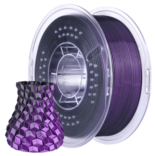 Elegoo PLA Silk Preto e Roxo