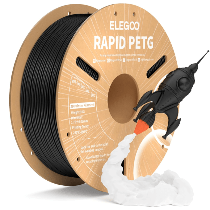 Elegoo PETG Rapid Preto