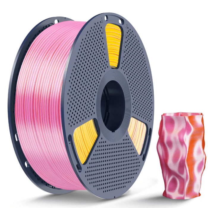 Sunlu PLA Silk Bicolor Rosa e Dourado