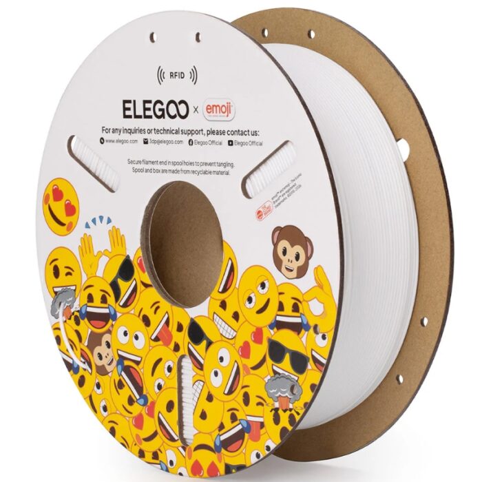 Elegoo PLA Branco - Edição Emoji (RFID)