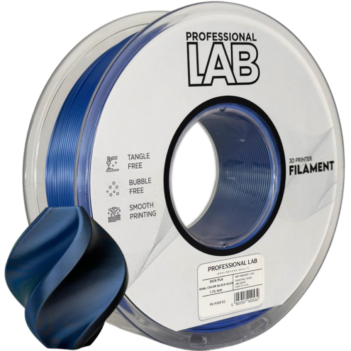 Prof. Lab PLA Silk Bicolor Black & Blue