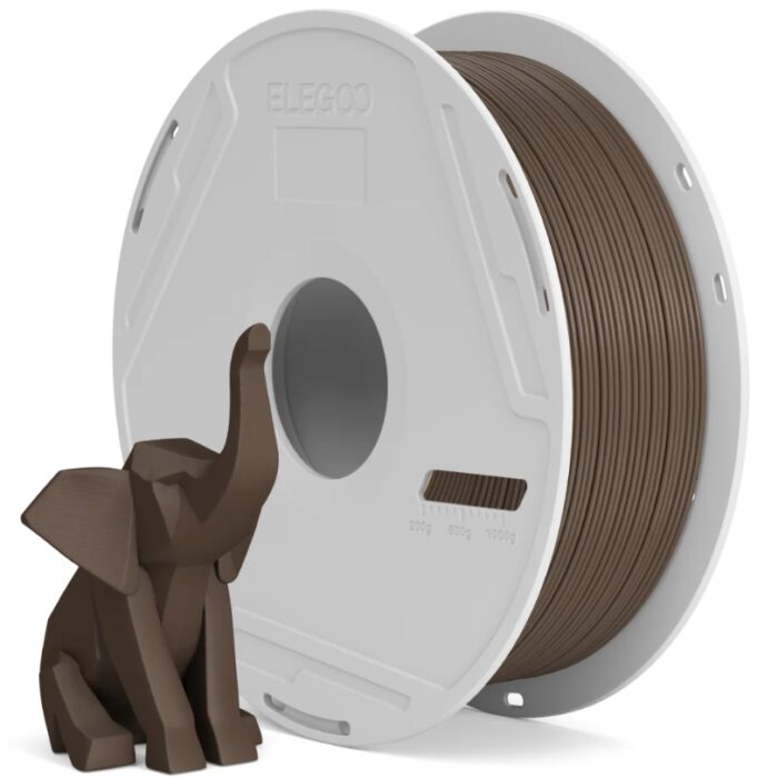Elegoo PLA Castanho Cacau c/ spool reutilizável