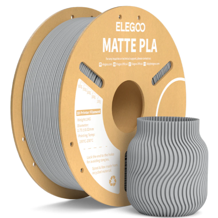Elegoo PLA Matte Cinzento Ardósia