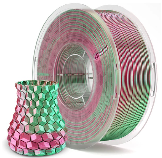 Elegoo PLA Silk Verde e Vermelho