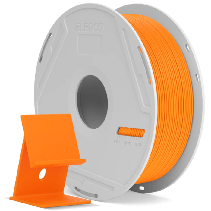Elegoo PLA Cor de Laranja c/ spool reutilizável